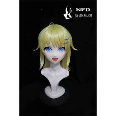 (NFD054)Customize Handmade Crossdress Full Head Female/Girl Resin Japanese Cartoon Character Animego Cosplay Kigurumi Mask